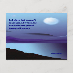 Carte Postale Believe that you can