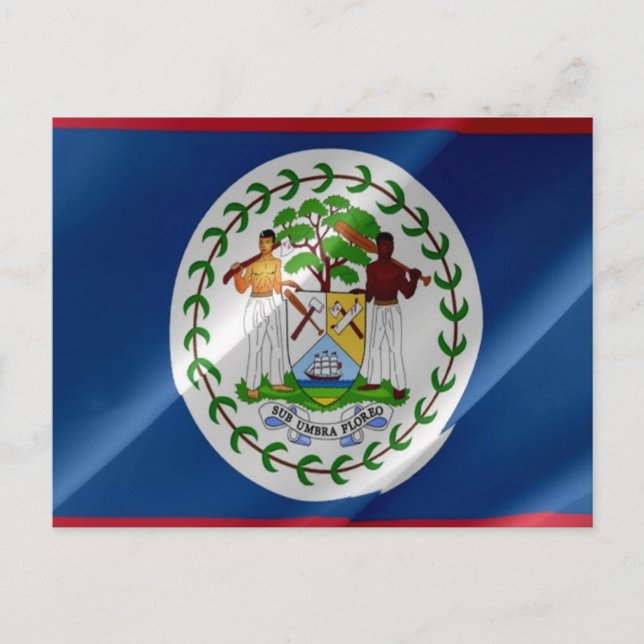 Carte Postale Belize - Drapeau - (Devant)