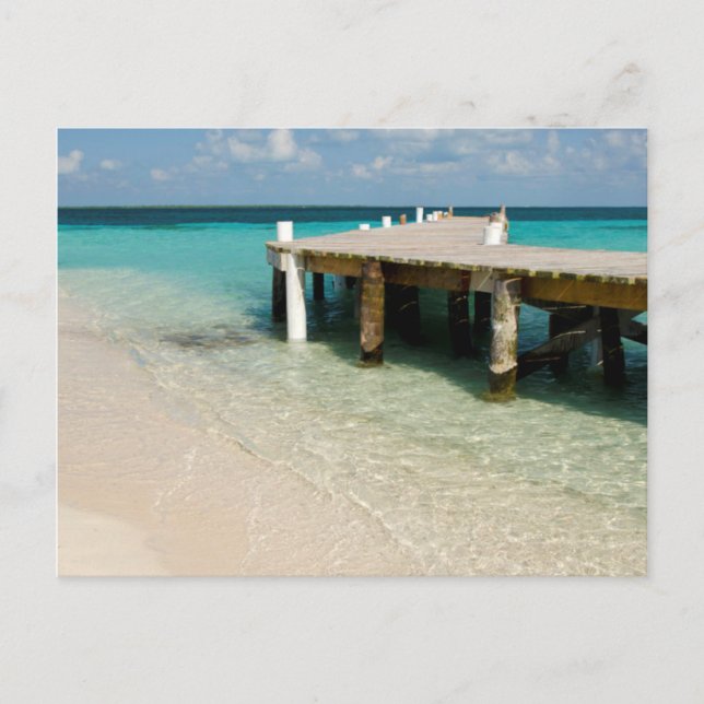 Carte Postale Belize, Mer des Caraïbes, Goff Caye. Une petite îl (Devant)