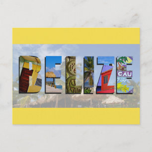 Carte Postale Belize Tropical Beach Blue Ocean Travel Photos