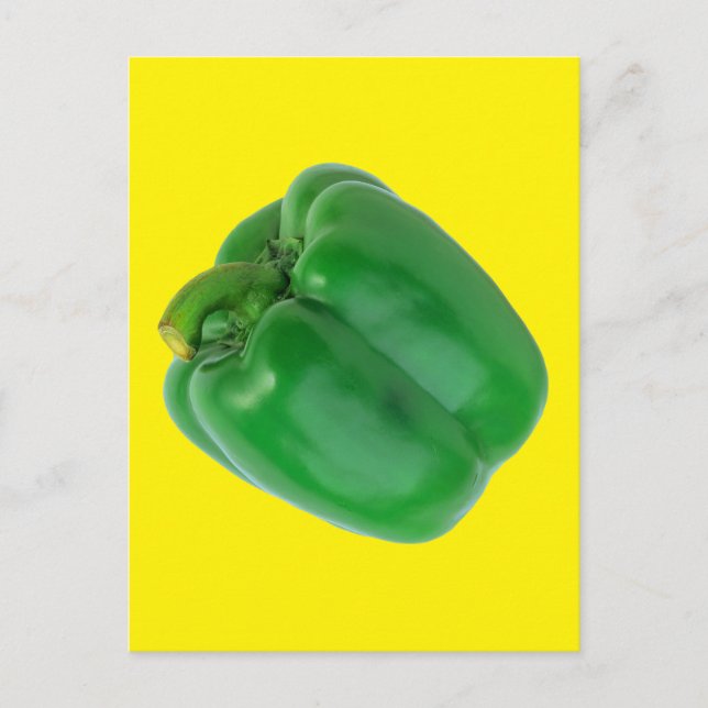 CARTE POSTALE BELL PEPPER (VERT) (Devant)