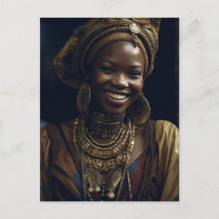 Carte Postale Belle Africaine souriante