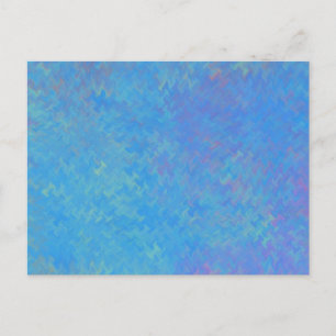 Carte Postale Belle apparence de papier marbré bleu