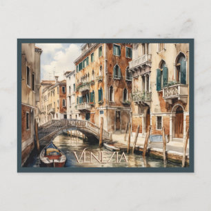 CARTE POSTALE Belle Aquarelle de Venise Voyage