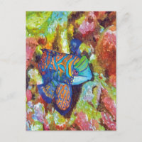 Belle aquarelle Mandarinfish Design