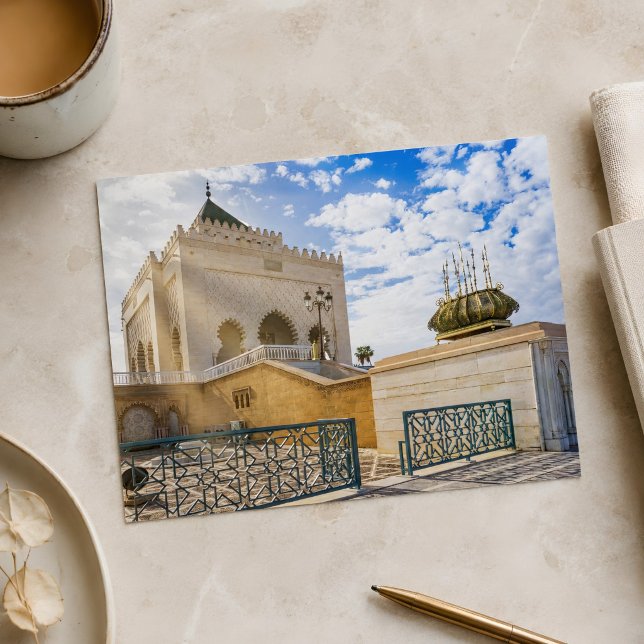 Carte Postale Belle Architecture Colorée de Rabat (Morocco's Architecture Postcard )