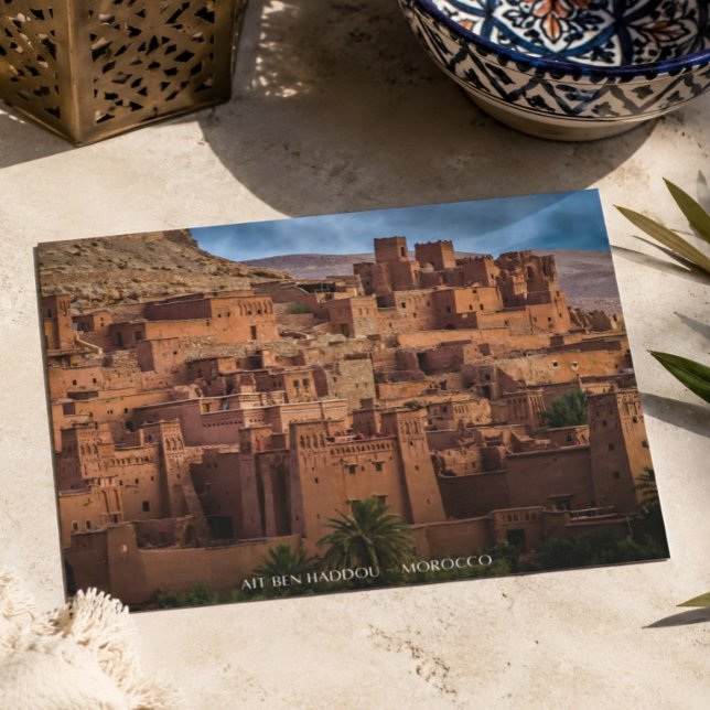 Carte Postale Belle architecture de Kasbah du désert marocain (Créateur téléchargé)
