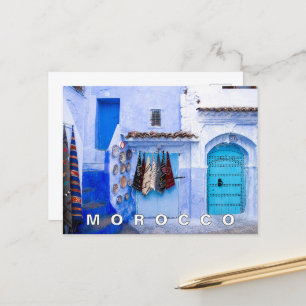 Carte Postale Belle Architecture Marocaine Bleue Chefchaouen