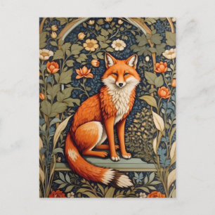 Carte Postale Belle assise Red Fox William Morris Inspiré