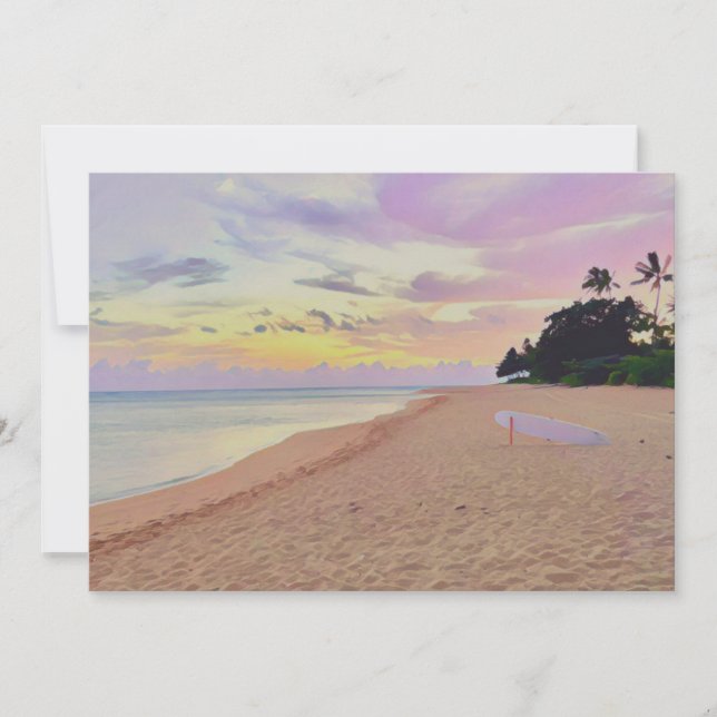 Carte postale belle aube Haena Aloha (Devant)