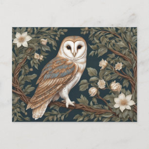 Carte Postale Belle Barne Owl William Morris Inspiré