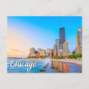 Carte Postale Belle Chicago, Illinois, États-Unis