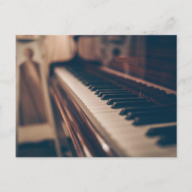 Carte Postale Belle conception de piano (Devant)
