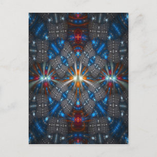Carte Postale Belle conception fractale
