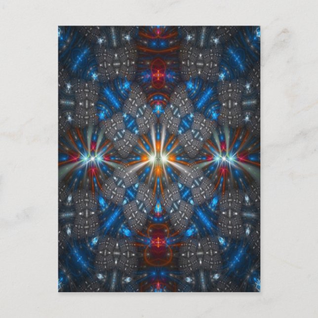 Carte Postale Belle conception fractale (Devant)