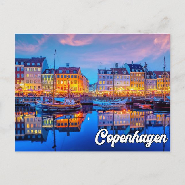 Carte Postale Belle Copenhague, Danemark (Devant)