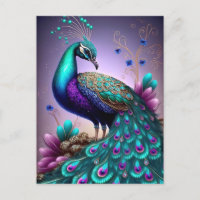 Belle couleur Peacock Paon Bird faune