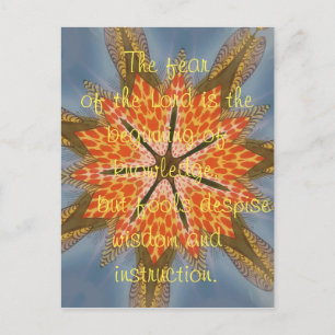 Carte Postale Belle crainte extraordinaire du commencement du Se