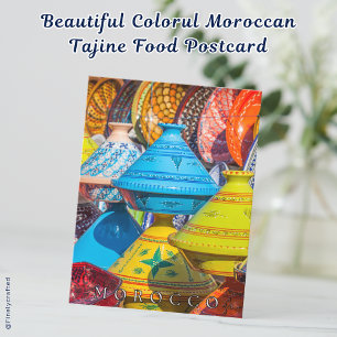 Carte Postale Belle cuisine colorée marocaine tadine