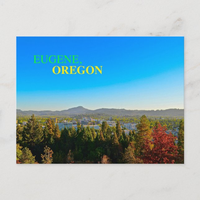 Carte Postale Belle Eugene, Oregon Panoramic Postcard! (Devant)
