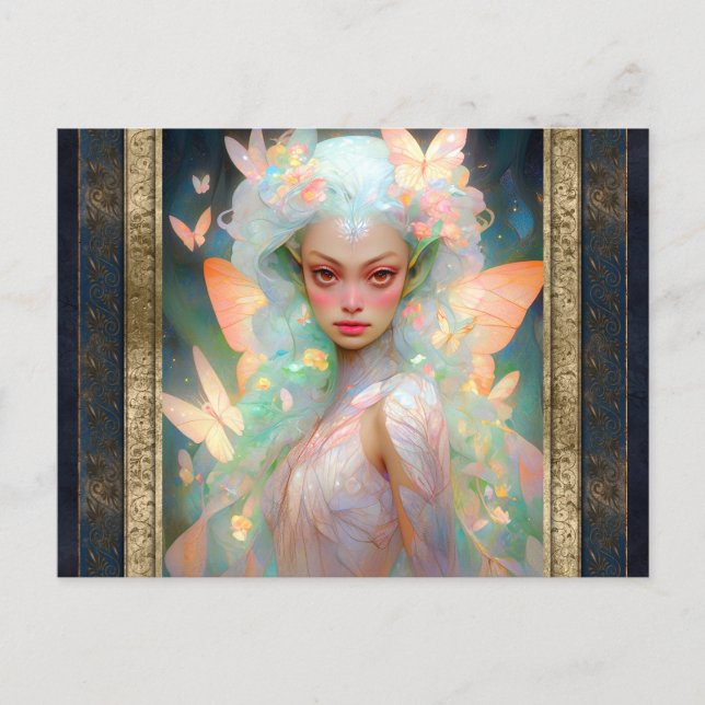 Carte Postale Belle Fairy Femme Imaginaire Art (Devant)