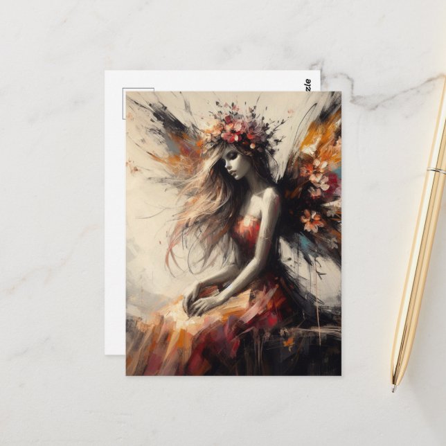 Carte Postale Belle Fée (Devant/Arrière en situation)