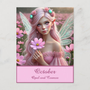 Carte Postale Belle fée d'octobre à Cosmos