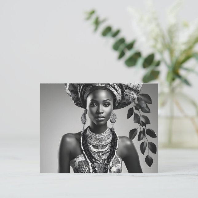 Carte Postale Belle femme africaine (Debout devant)