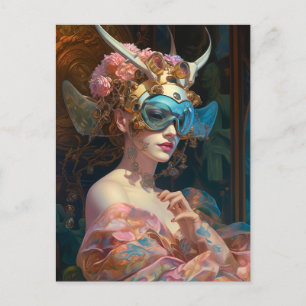 Carte Postale Belle Femme Chaise Sci-Fi Science Fiction