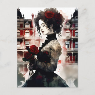 Carte Postale Belle femme victorienne