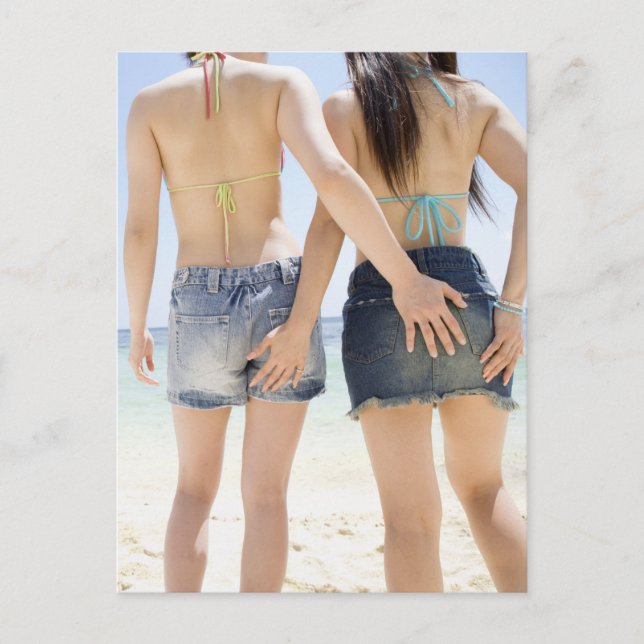 Carte Postale Belle fille amies (Devant)