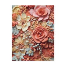 Belle Florale Victorienne Élégante Jolie Fleurs