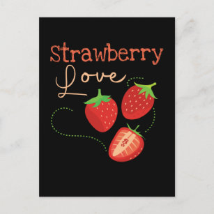 Carte Postale Belle fraise Jardin Nourriture d'été