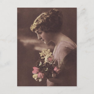 Carte Postale Belle Française Romantique Vintage