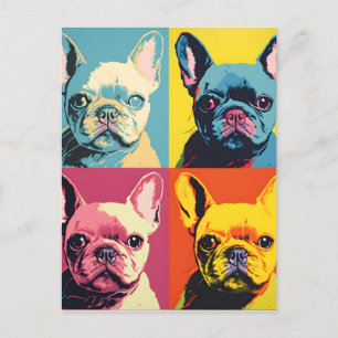 Carte Postale Belle French Bulldog Modern Pop Art
