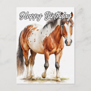 Carte Postale Belle illustration de cheval en pose