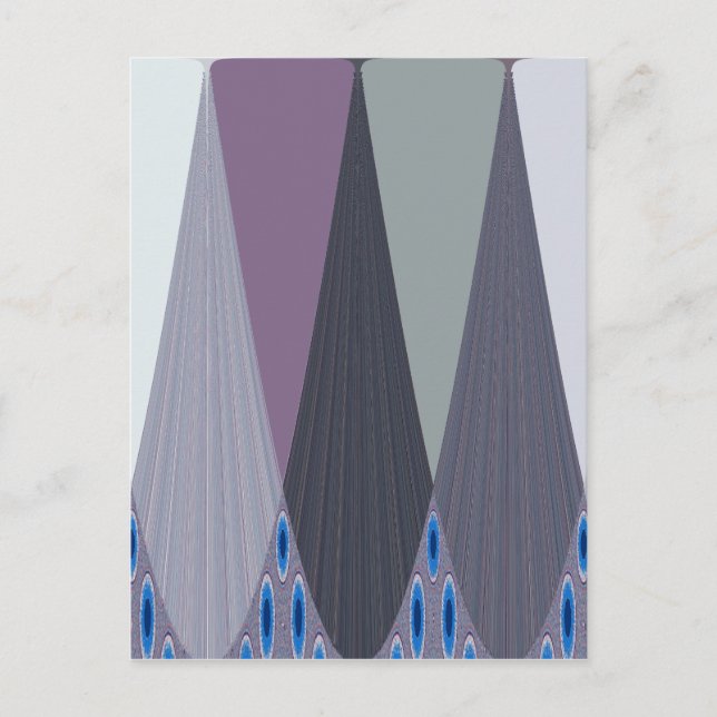 Carte Postale Belle Impression d'Art de Design Chevron Incroyabl (Devant)