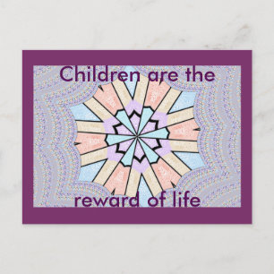 Carte Postale Belle Impression Géométrique Pastel Extraordinaire