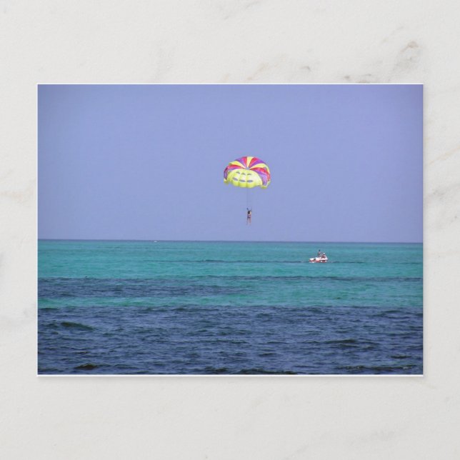 Carte Postale Belle journée de parachute (Devant)