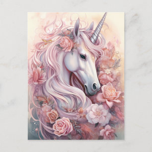 Carte Postale Belle licorne