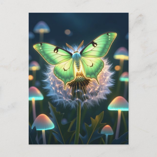 Carte Postale Belle Luna Moth (Devant)