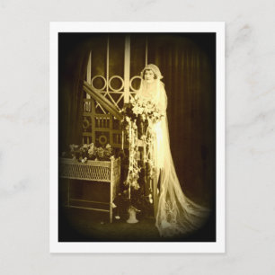 Carte Postale Belle Mariée Vintage