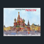 Carte Postale Belle Moscou<br><div class="desc">Belle Moscou</div>