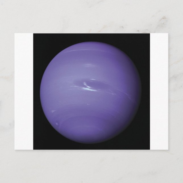 Carte Postale Belle Neptune bleue, vue de l'espace, NASA (Devant)