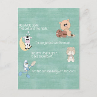 Carte Postale Belle Nourriture Bébé Rhymes