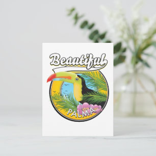 Carte Postale Belle Palma, logo toucan