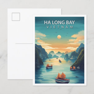 Carte Postale Belle Place Ha Long Bay Vietnam Travel