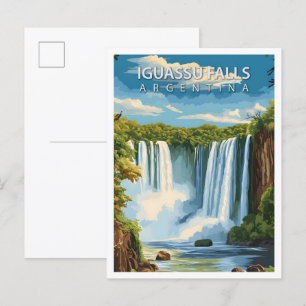 Carte Postale Belle Place Iguassu Falls Argentine Travel