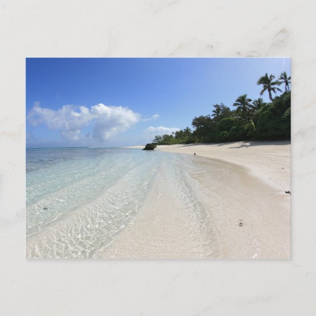Carte Postale belle plage à Tonga (Devant)