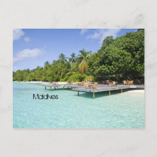 Carte Postale Belle plage aux Maldives
